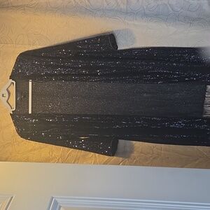 RONNI NICOLE Studio Black Sequin Cape( NEW No Tag) Sz L.